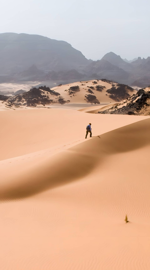 Quiet Desert Sky for Android Mobile Background