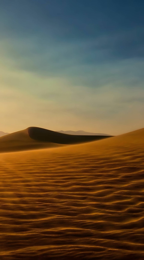 Tranquil Desert Oasis for Android Mobile Screen