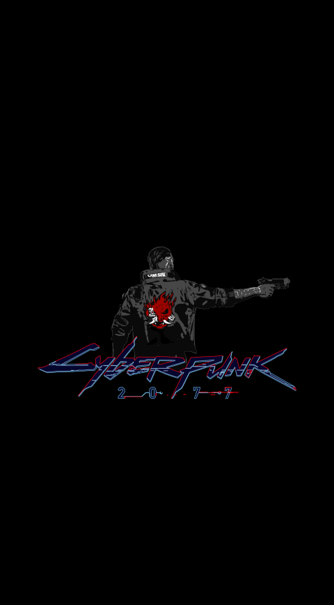 Stunning Cyberpunk Black Background 4K