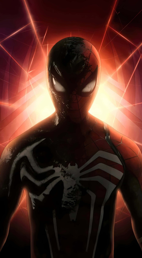 Spiderman in Classic Pose Background