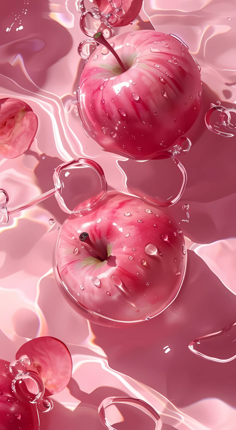 Cute Pink Background for Stylish Mobile Device