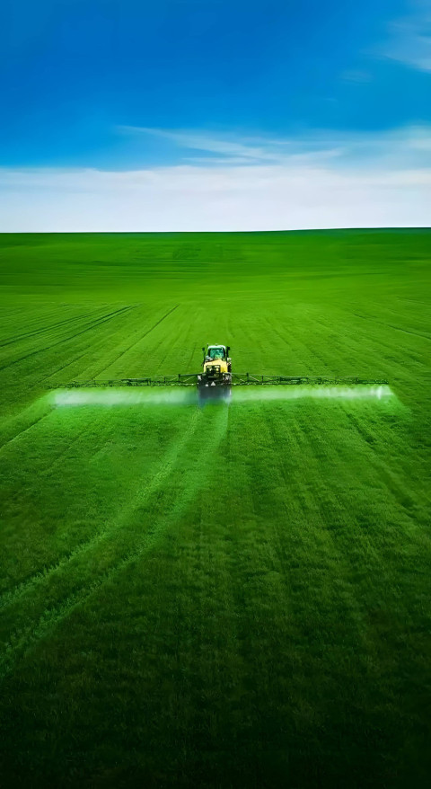 Vibrant Green Grass Blades Mobile Image