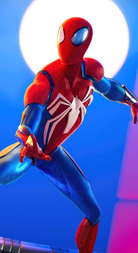 Spiderman Iconic Leap Image for Wallpaper