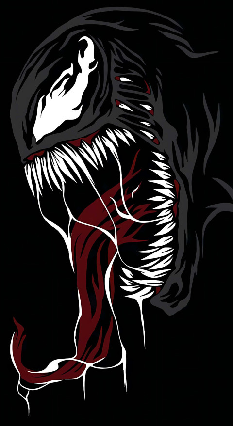 Venom Rising from Shadow Wallpaper 4k