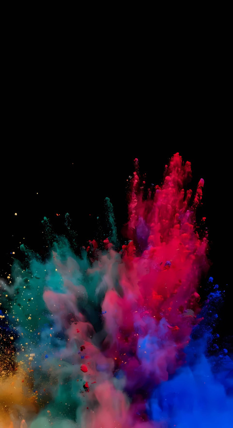 Colorful Wallpaper In Black Background
