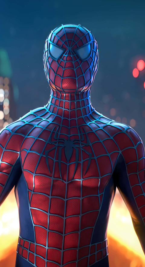 Cool Spiderman Suit Design HD Background
