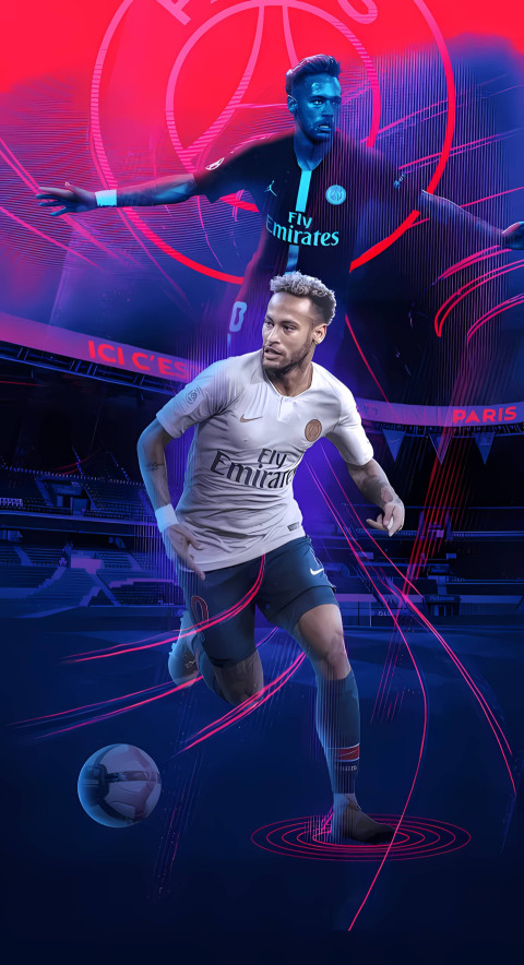 Neymar Portrait Image Wallpaper