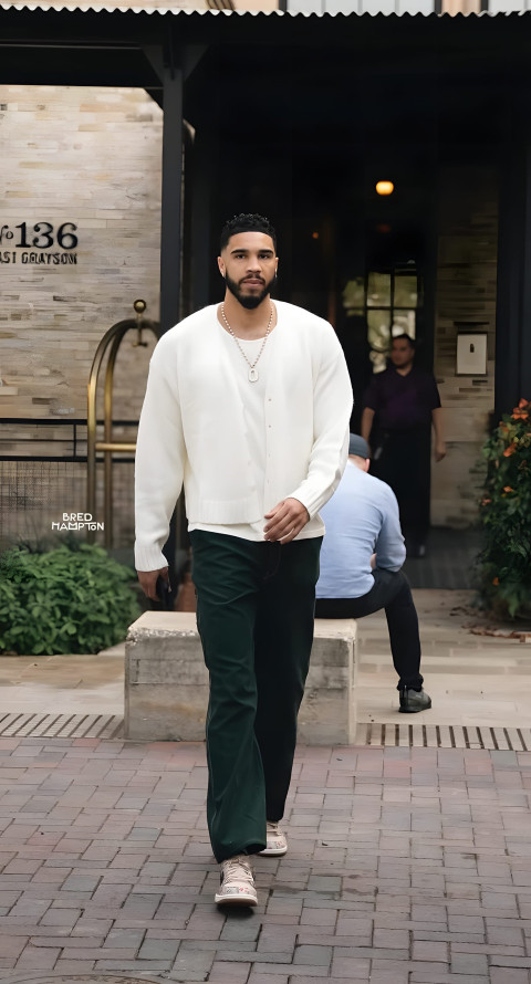 Stylish Jayson Tatum Dribble Photo