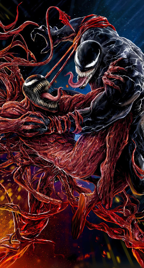 Venom Battle 4K Wallpaper For Phone