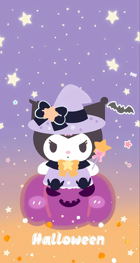 Kuromi Star Mobile Background 4K