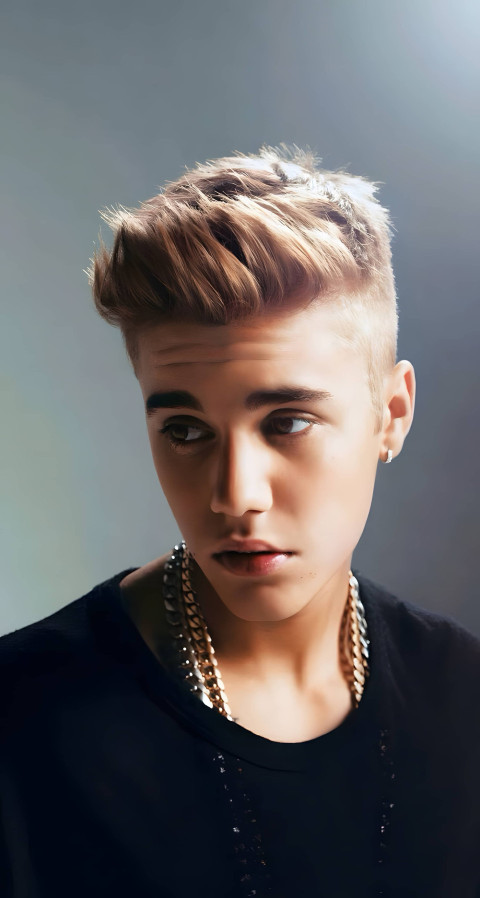 Justin Bieber mobile wallpaper with charm