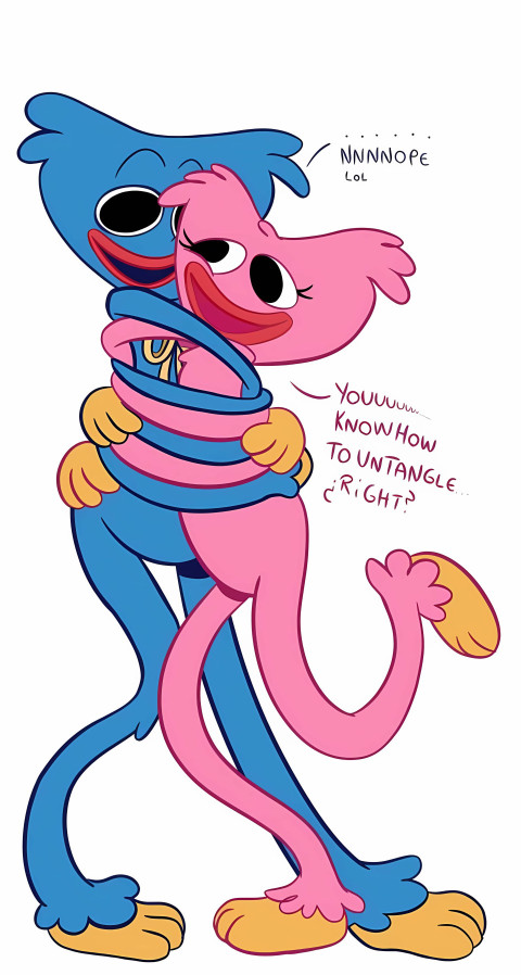 Best Poppy Playtime Hugging Moment for Your Phone HD