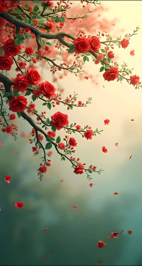 Peaceful Flower Mobile Wallpaper in 4K