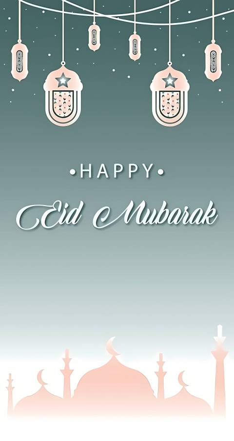 Eid Mubarak Calligraphy Art Wallpaper
