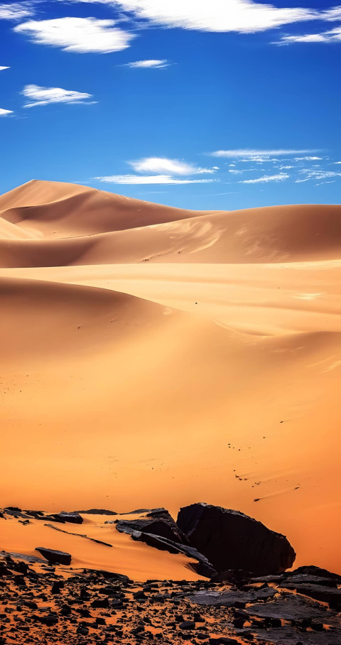 Beautiful Desert View with Blue Sky for iPhone