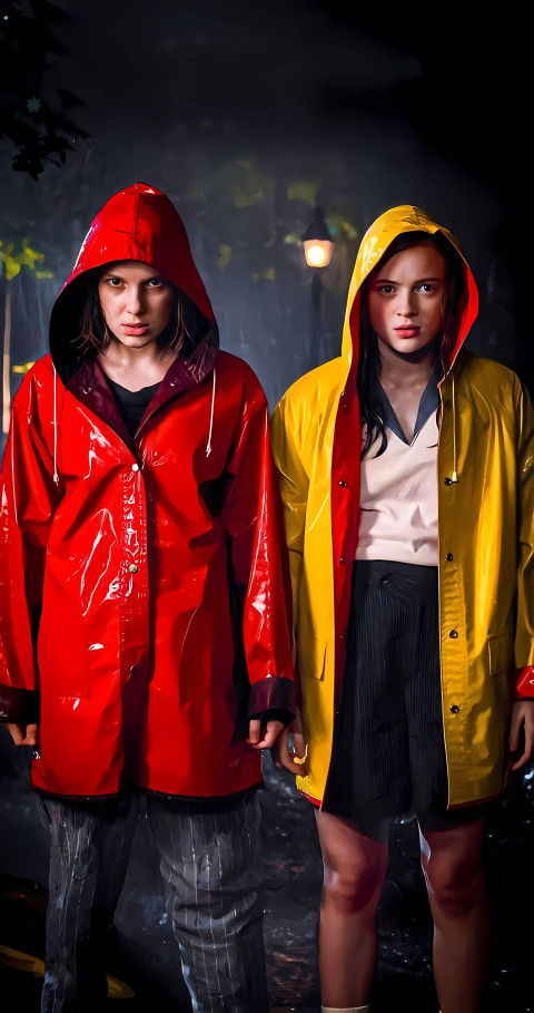 Stranger Things Netflix Artwork 2 Friend Mobile 4K