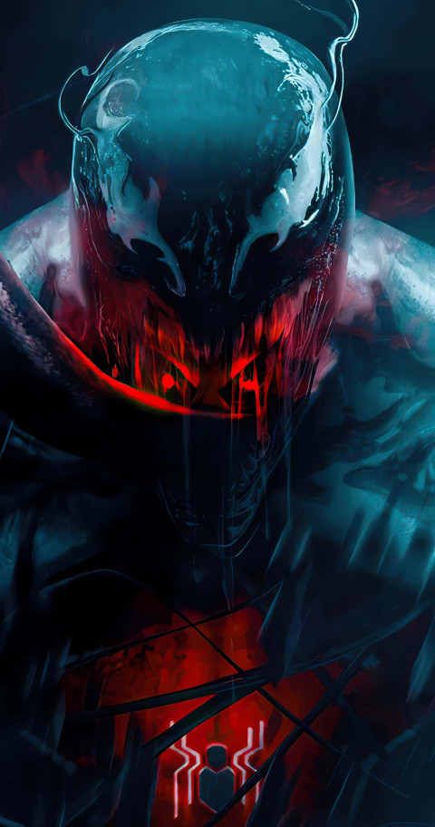 Venom Action Hero Dark Wallpaper in 4K