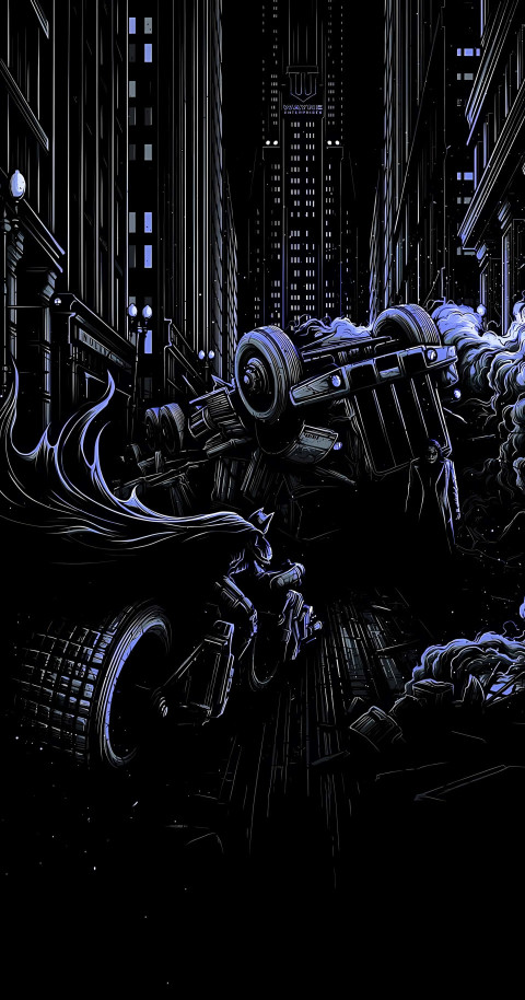 Batman and Joker in Gotham City