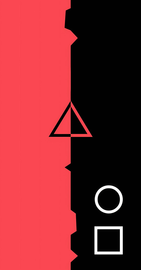 Ultra HD Squid Game Symbolic Shapes Wallpaper