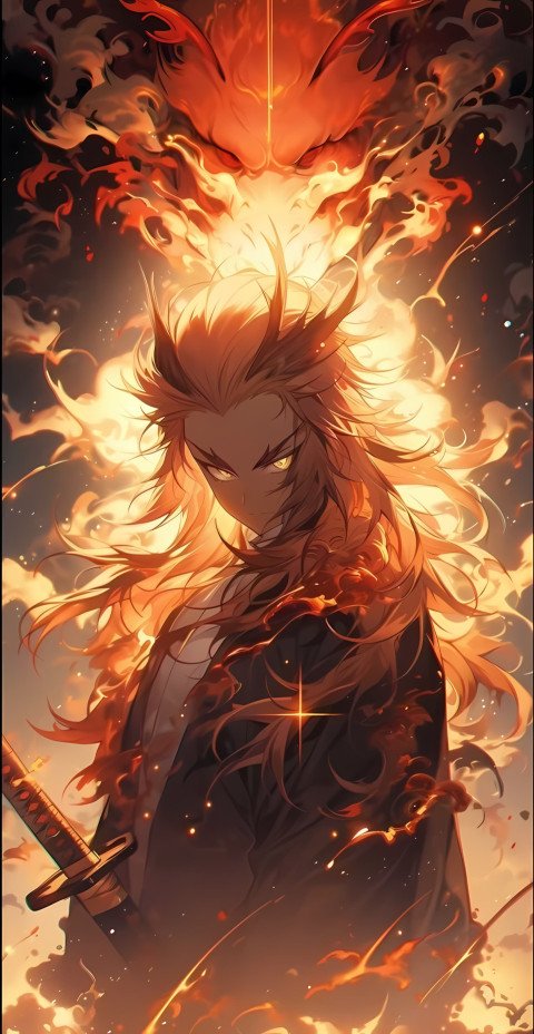 Rengoku Sword Glow Mobile Image