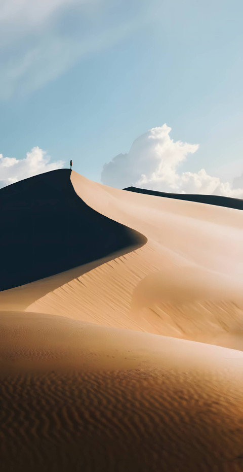 Vast Desert Plain for Your Phone Background HD