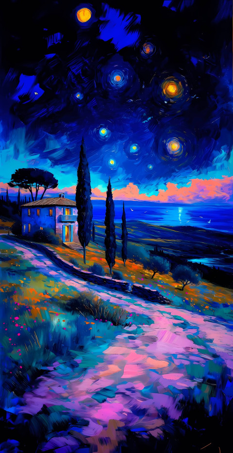 Artistic Watercolor Phone Picture for Creative Vibe