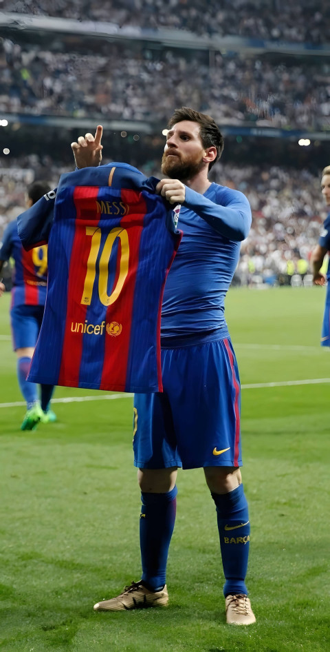 High Quality Messi Phone 4K Image