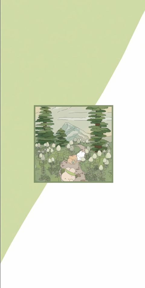 Nature Sage Green Aesthetic Background