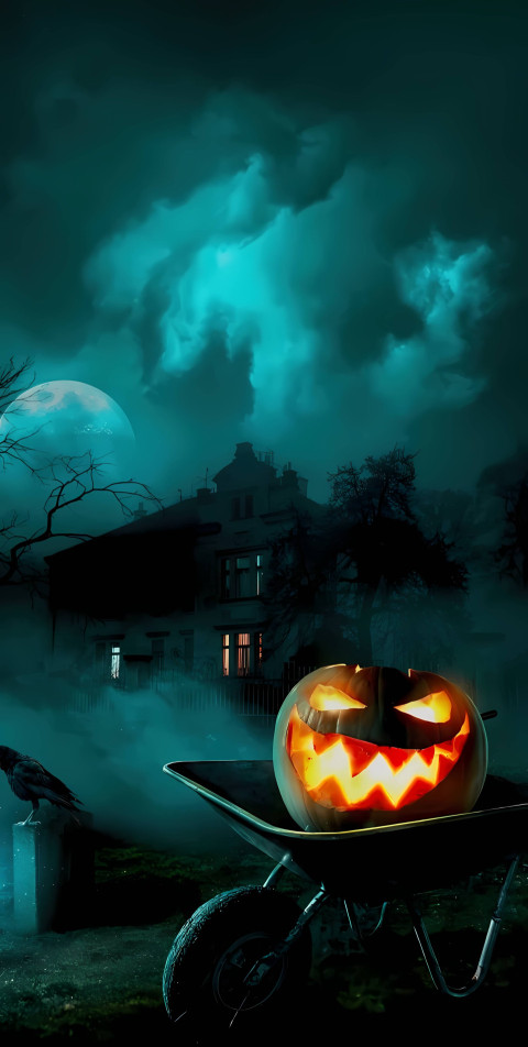 Haunted House Aesthetic Phone Wallpaper