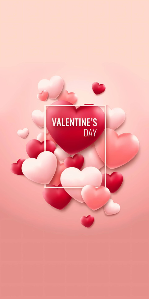 Cute Valentine Day Mobile Background