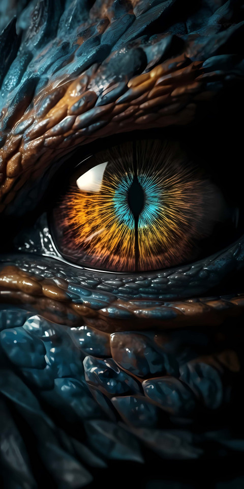 Dinosaur eyes Wallpaper 2K