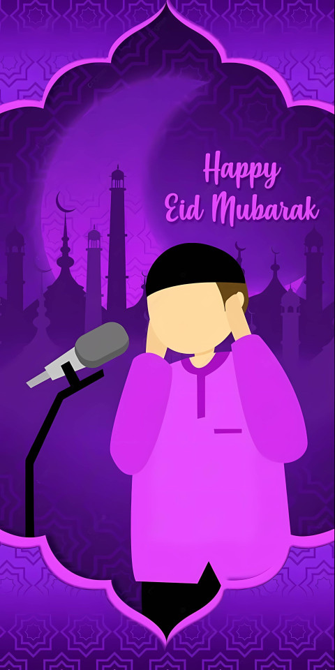 Eid Mubarak Islamic Art Wallpaper HD