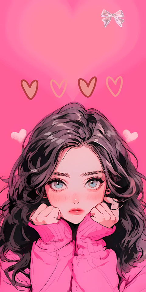 Cute Pink Background for Phone and Mobile Device