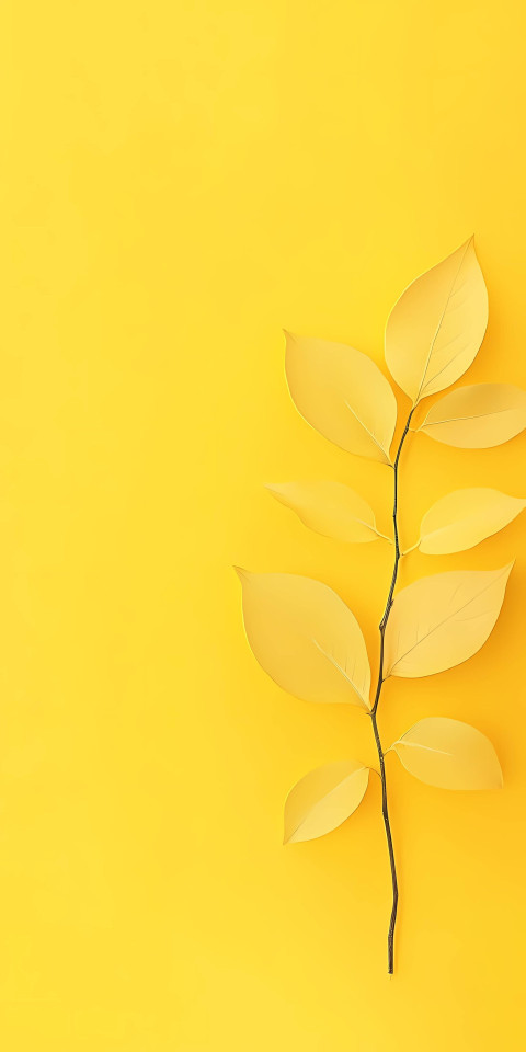 Vibrant Yellow Aesthetic Wallpaper for Mobile Phone