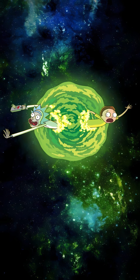 Cartoon Rick and Morty Mobile Image