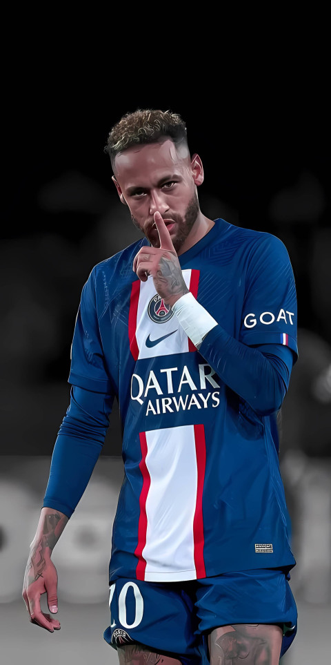 Neymar Jr. Keep Silent Wallpaper