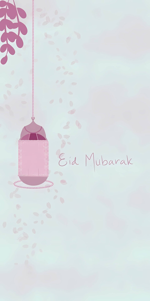 Eid Mubarak Minimalist Elegant 4K Wallpaper