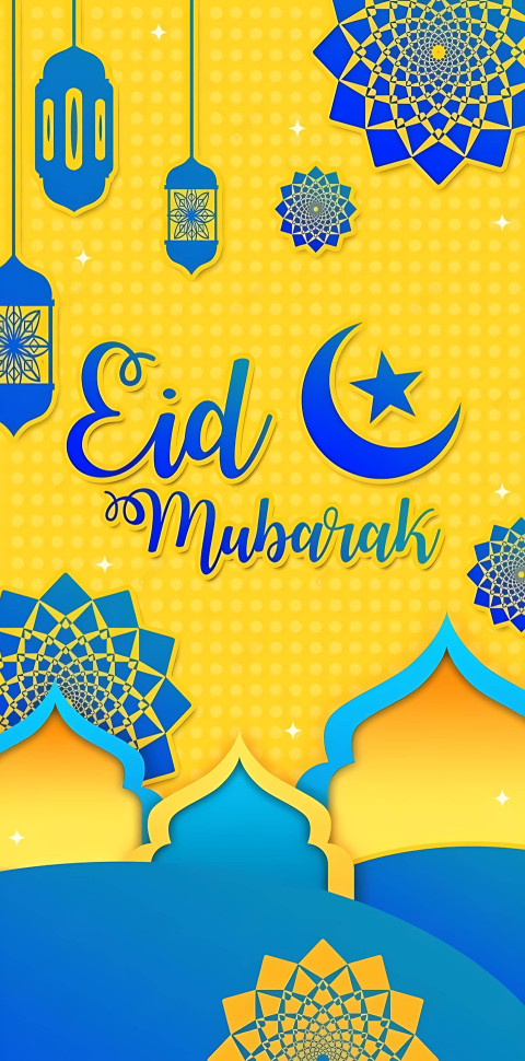 Eid MubarakEid Mubarak Prayer Night Wallpaper Arabic Calligraphy Wallpaper
