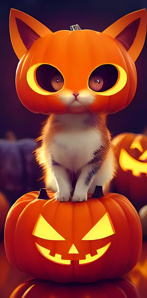 Kawaii Halloween Mobile Background Ultra HD