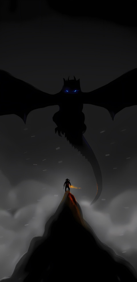 Dark Skyrim Mobile Wallpaper
