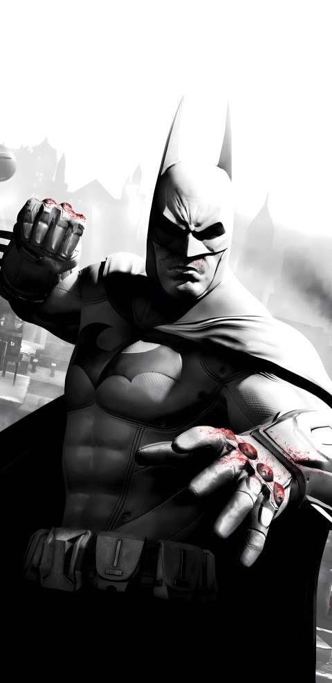 Batman in Action Fighting Wallpaper in 4K