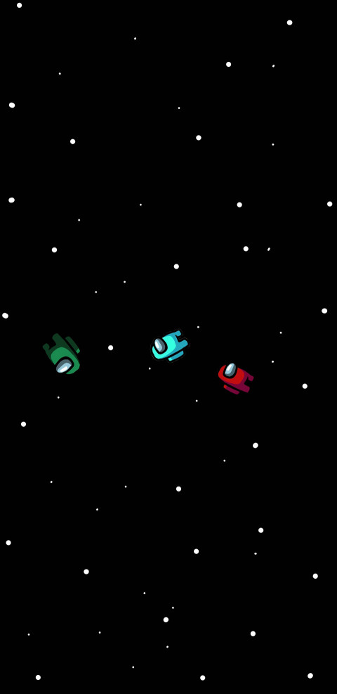 Among Us Space Mobile Wallpaper