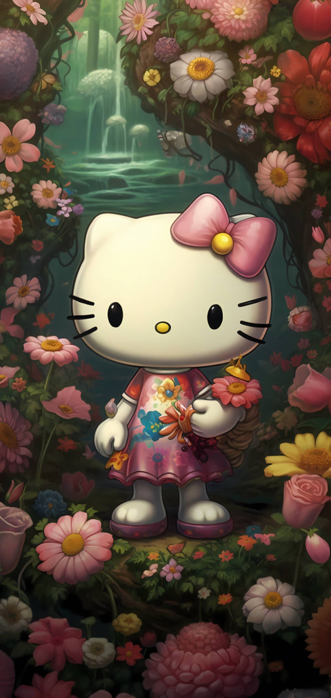 Cute Hello Kitty Picture for Home Screen Customization