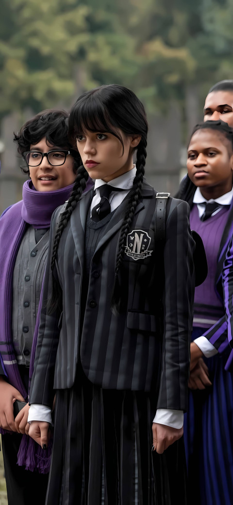 Wednesday Addams Cool Face Close-Up