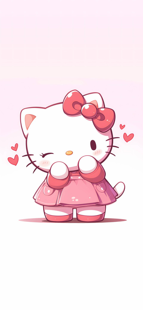Colorful Hello Kitty Picture to Refresh Your Device 4K