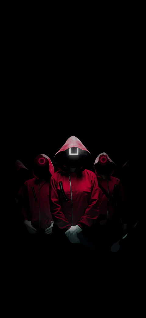 Squid Game Masked Guard Mobile Wallpaper