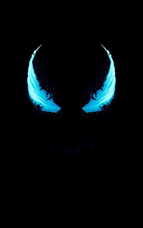 Venom Eye Dark Mode Wallpaper