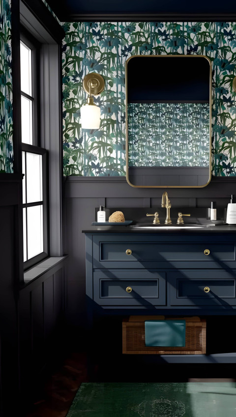 Serene Bathroom Mobile Picture for Home Screen