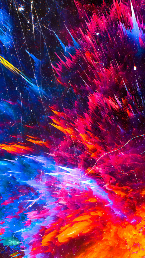 Colorful Geometric Shapes Device Wallpaper