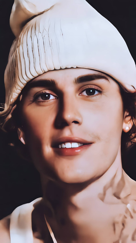 Justin Bieber mobile wallpaper with smile